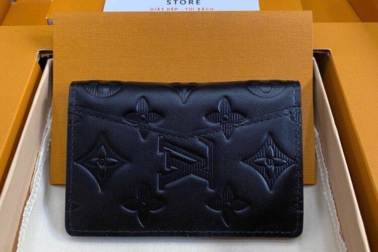Ví LV Pocket Organizer M62899 Black Monogram Shadow Best Pháp