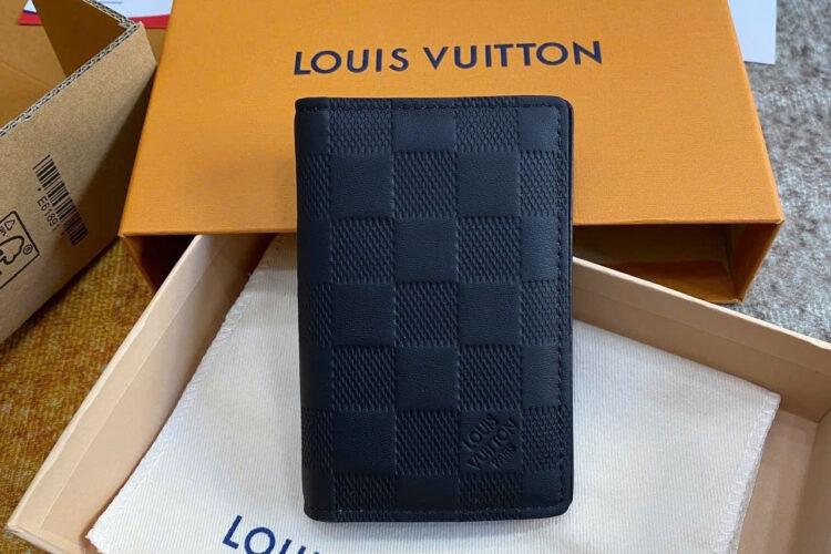 Ví LV Pocket Organizer N63197 Black Damier Infini