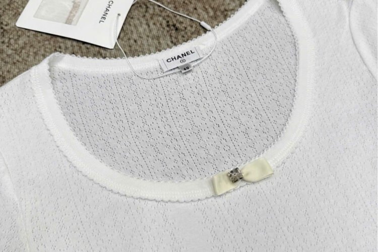 Áo CN 24 Coco Knit Top Full White Màu Trắng