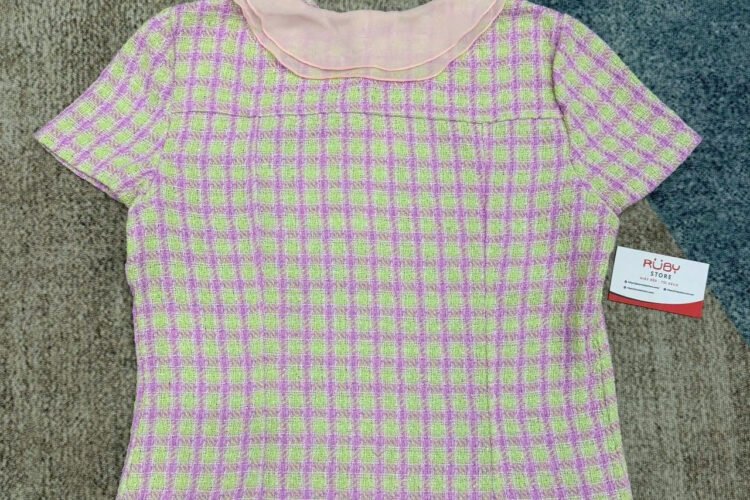 Áo CN 25S Pink Plaid Jacket Màu Hồng