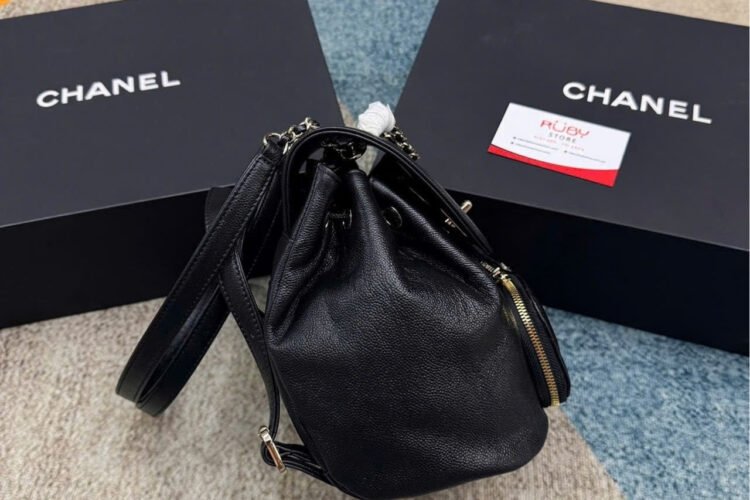 Ba Lô CN Business Affinity Backpack Mini Black Caviar GHW đen