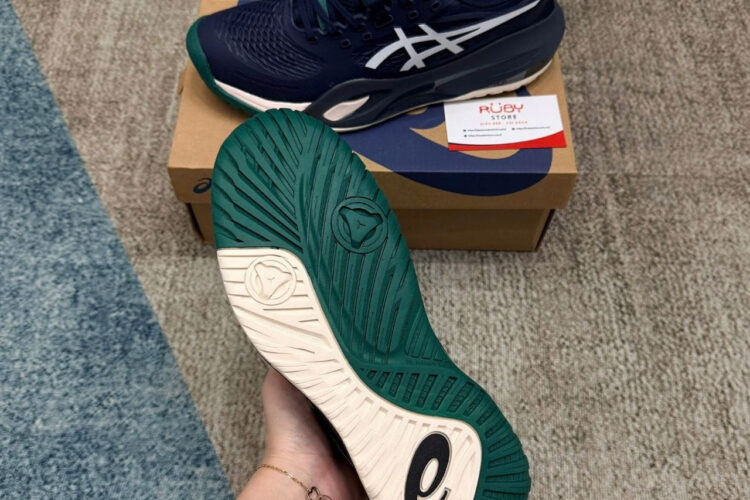Giày Asics Gel Resolution X Midnight Cream Màu Xanh ­đậm