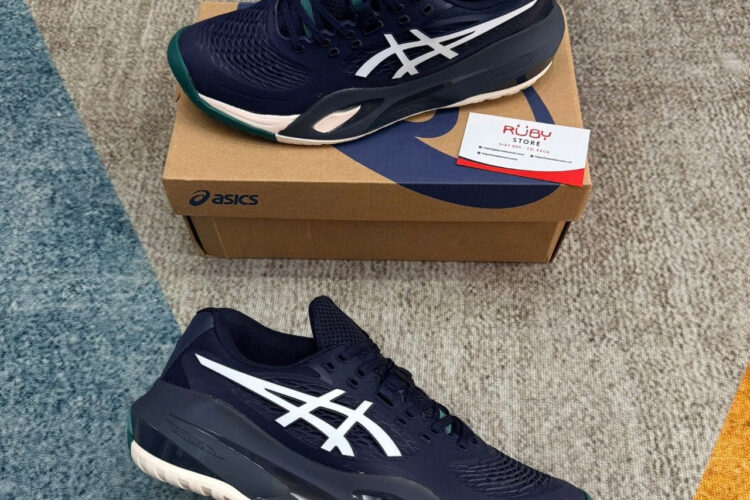 Giày Asics Gel Resolution X Midnight Cream Màu Xanh ­đậm