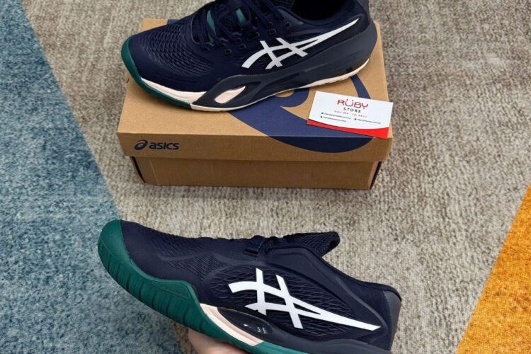 Giày Asics Gel Resolution X Midnight Cream Màu Xanh ­đậm