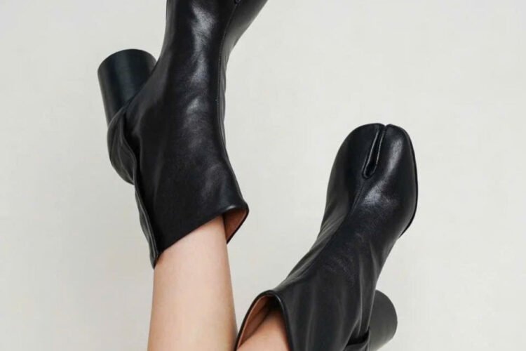 Giày Boots Maison Margiela Tabi Ankle Black 6.5 CM Màu Đen