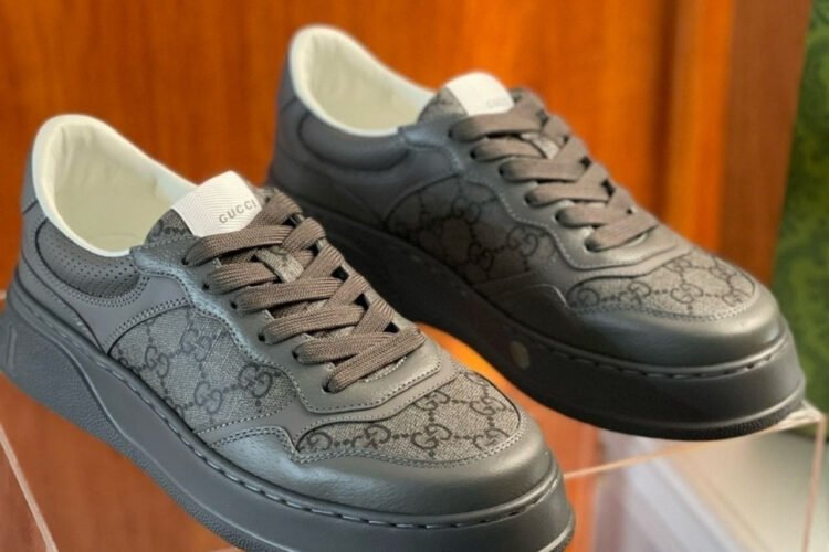 Giày Gucci GG Sneaker Grey Canvas Màu Xám