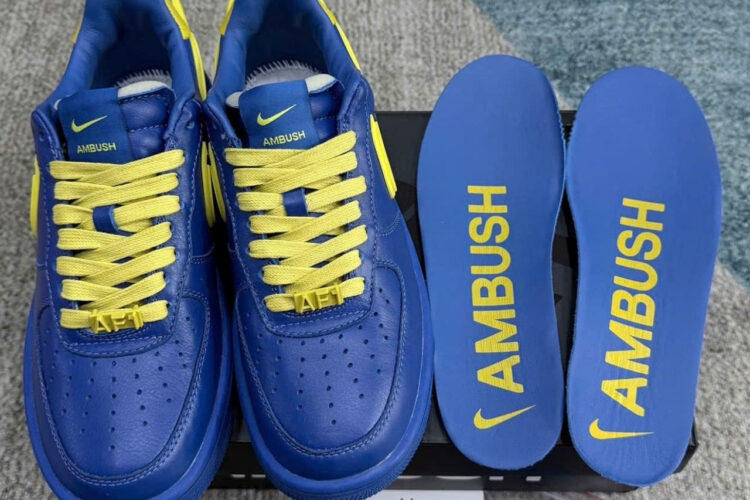 Giày Nike Air Force 1 Low SP x Ambush Game Royal Xanh Vàng