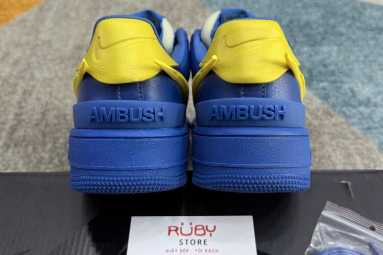Giày Nike Air Force 1 Low SP x Ambush Game Royal Xanh Vàng