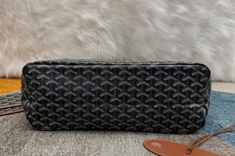 Túi Goyard Saint Louis PM Tote Black Tan Bag Canvas Màu đen Nâu