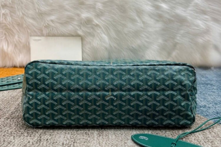 Túi Goyard Saint Louis PM Tote Green Bag Canvas Màu Xanh