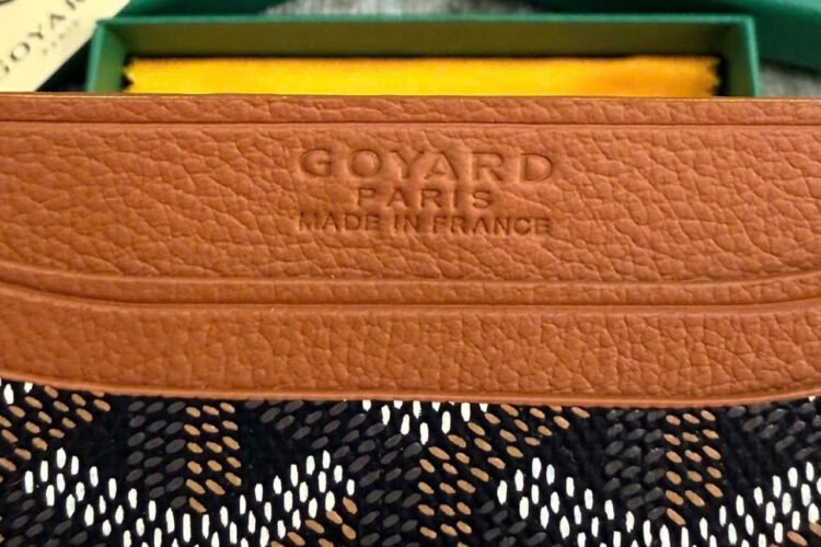 Ví Goyard Saint Sulpice Card Wallet Black Tan Màu Nâu đen