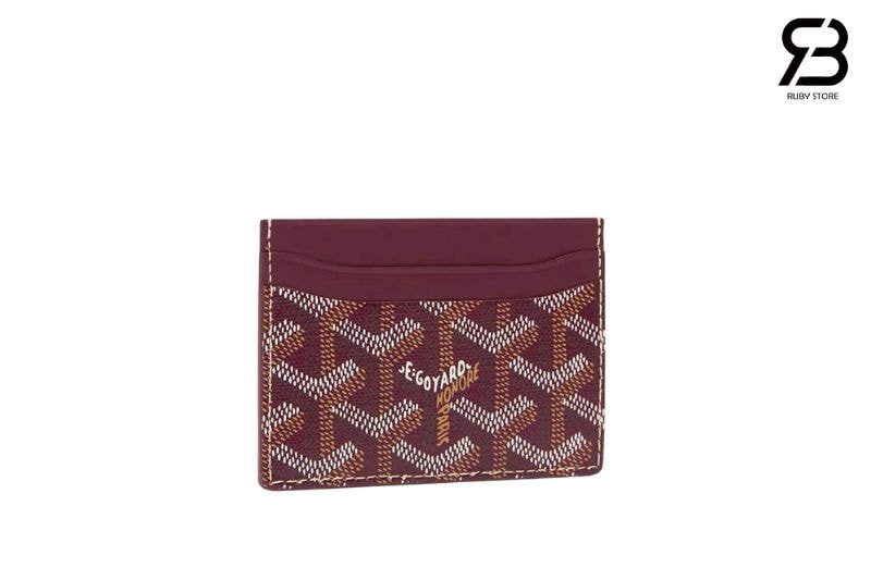 Ví Goyard Saint Sulpice Card Wallet Burgundy Màu Đỏ