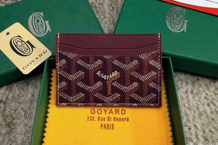 Ví Goyard Saint Sulpice Card Wallet Burgundy Màu đỏ