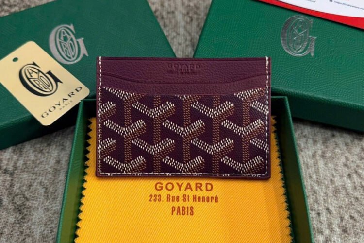 Ví Goyard Saint Sulpice Card Wallet Burgundy Màu đỏ