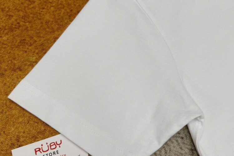 Áo Thun Dior and Lewis Hamilton T-shirt Relaxed Fit White Cotton Jersey Trắng