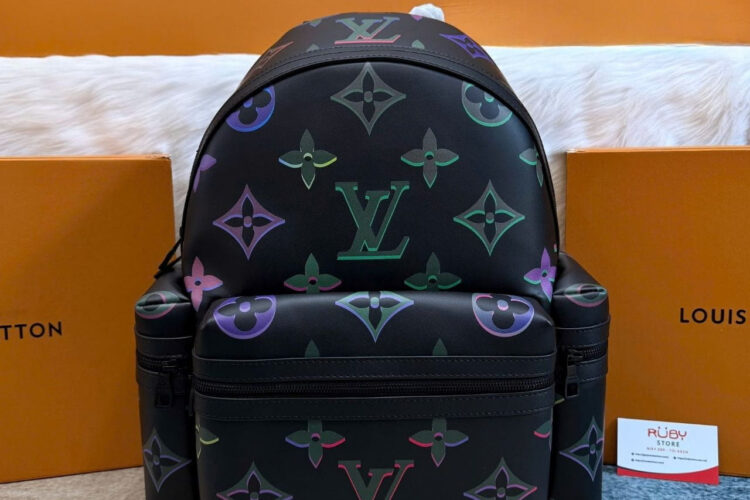 Ba Lô LV Comet Backpack Multicolor Logo Màu đen