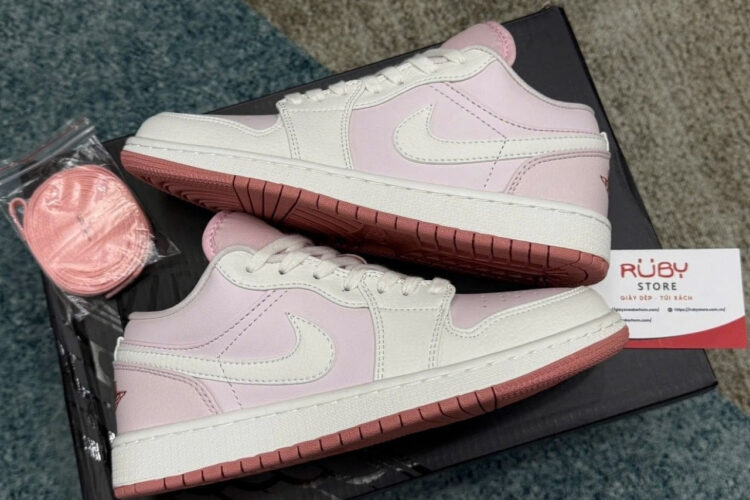 Giày Air Jordan 1 Low Pinka Màu Hồng Trắng