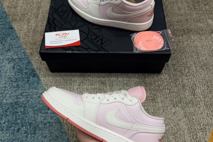 Giày Air Jordan 1 Low Pinka Màu Hồng Trắng