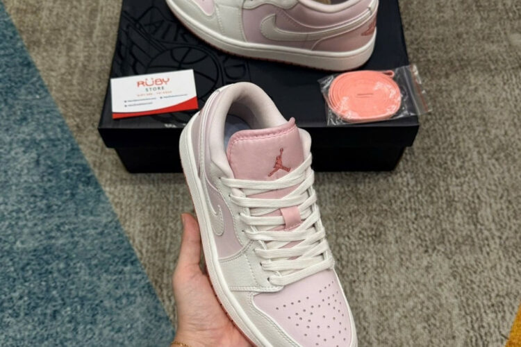 Giày Air Jordan 1 Low Pinka Màu Hồng Trắng