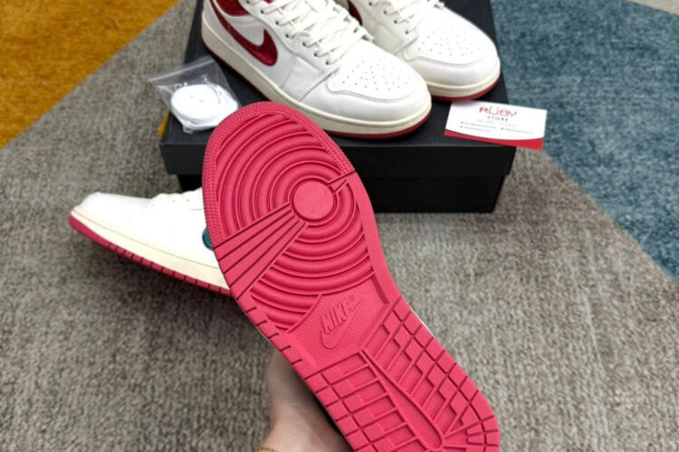 Giày Air Jordan 1 Low Premium Sail Yellow Ochre Màu Kem Vàng