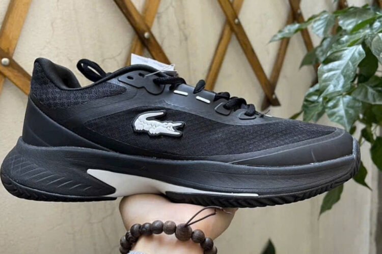 Giày Lacoste Tech Point Tennis Black Off White Màu Đen Trắng
