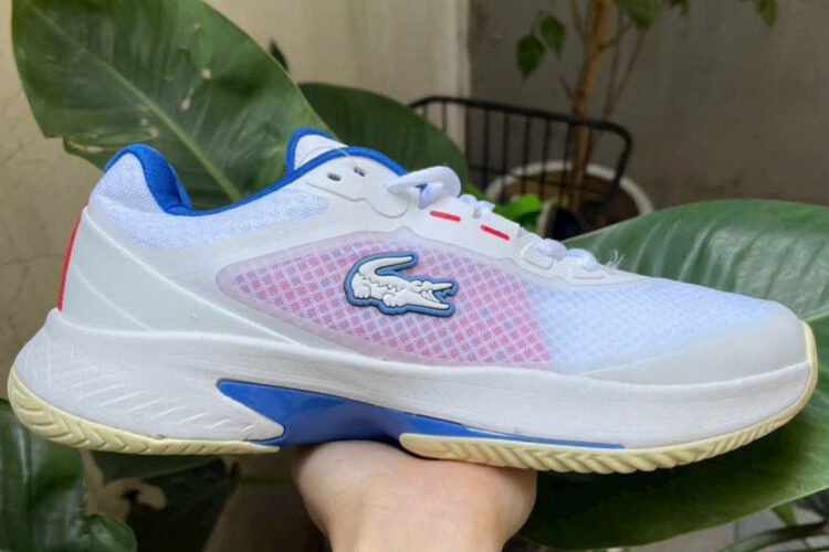 Giày Lacoste Tech Point Tennis White Blue Trắng Xanh Dương