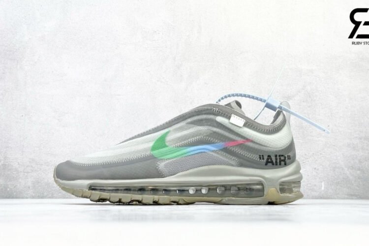 Giày Nike Air Max 97 x Off-White Menta Màu Xám Xanh