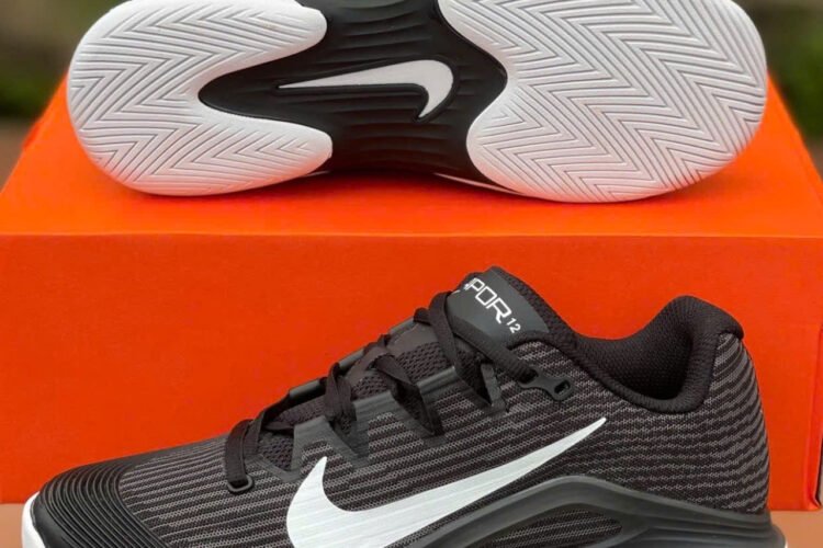Giày Nike Court Air Zoom Vapor 12 HC Black Dark Smoke Grey Đen