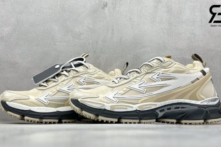 Giày Off-White Be Right Back Light Beige Màu Be Đen