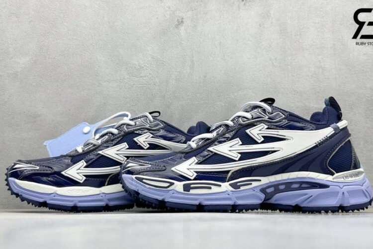 Giày Off-White Be Right Back Navy Blue Màu Xanh Navy