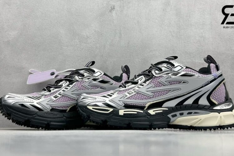 Giày Off-White Be Right Back Purple Black Grey Tím Đen Xám