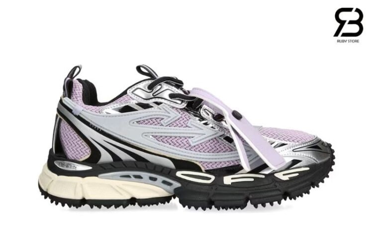 Giày Off-White Be Right Back Purple Black Grey Tím Đen Xám