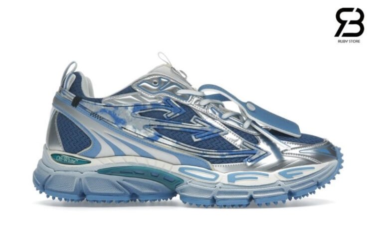 Giày Off-White Be Right Back Silver Blue Màu Bạc Xanh Dương