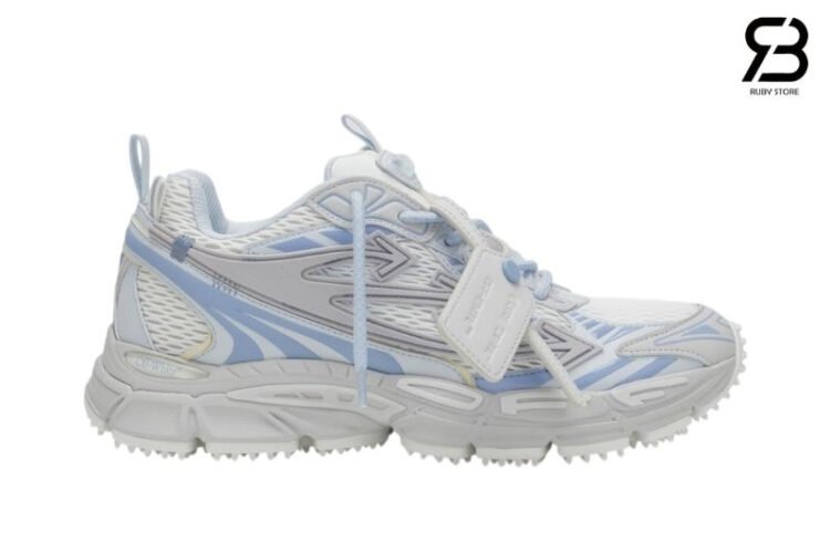 Giày Off-White Be Right Back White Gray Blue Màu Trắng Xám Xanh