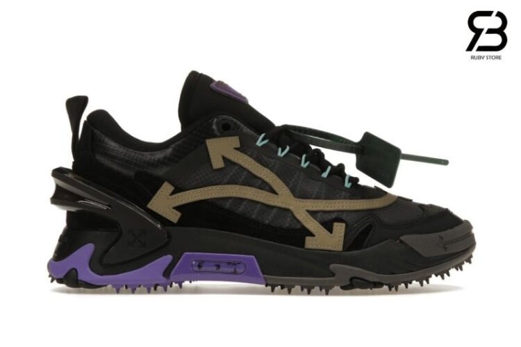 Giày Off-White Odsy-2000 Black Purple Đen Tím