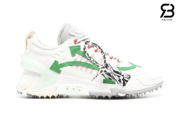 Giày Off-White Odsy-2000 Green Arrow Trắng Xanh Lá