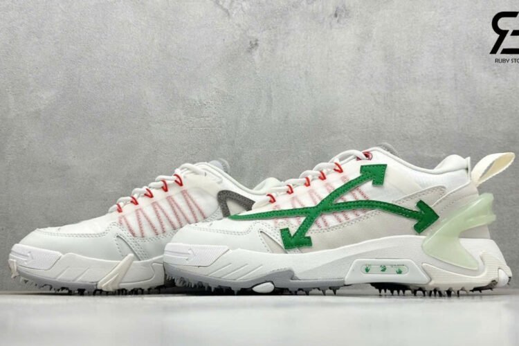 Giày Off-White Odsy-2000 Green Arrow Trắng Xanh Lá