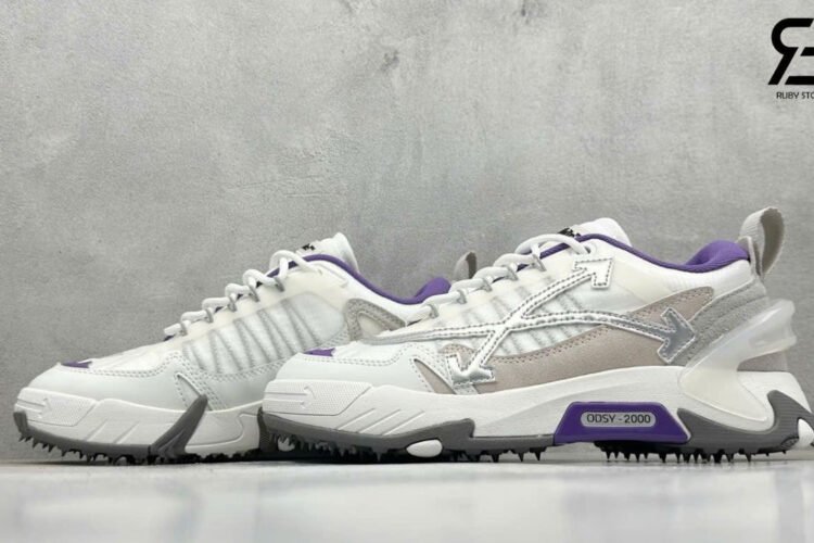 Giày Off-White Odsy-2000 White Purple Trắng Tím