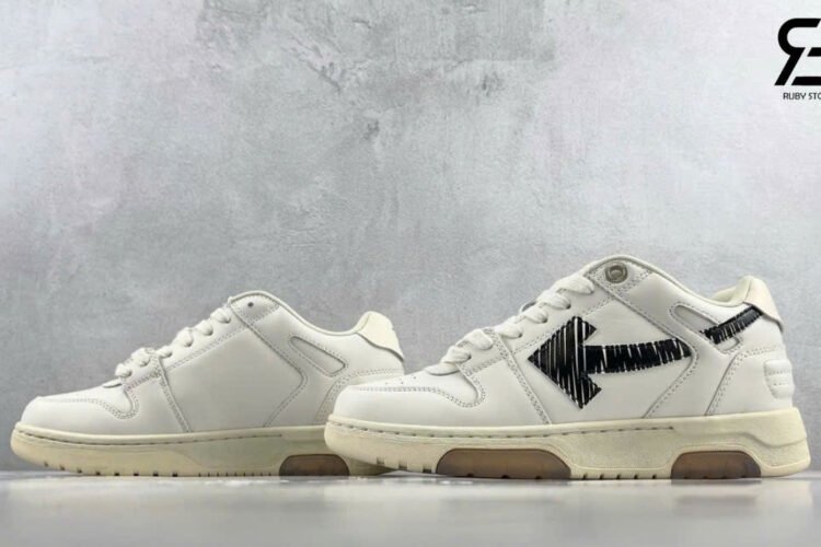 Giày Off-White Out Of Office Calf Specials White Black Trắng Đen