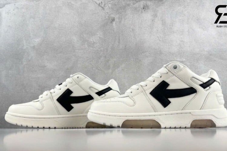 Giày Off-White Out Of Office OOO White Black Trắng Đen