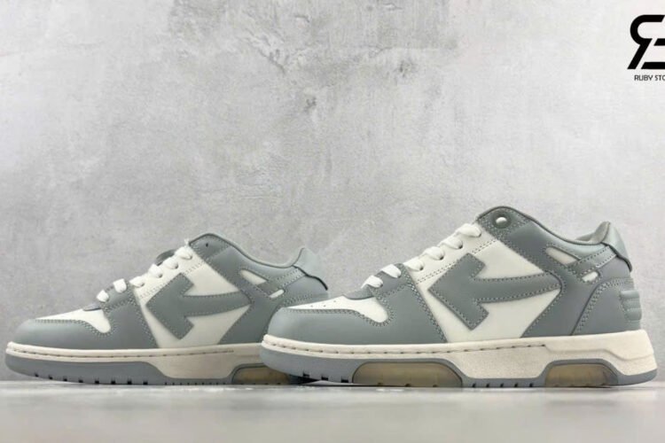 Giày Off-White Out Of Office OOO White Grey Trắng Xám
