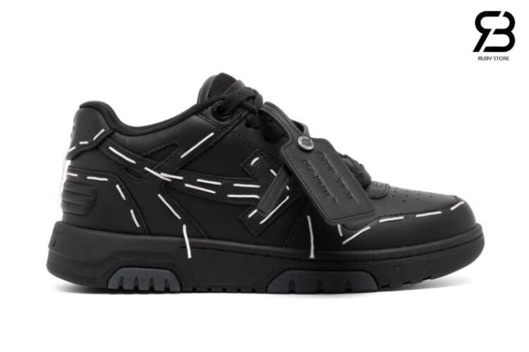 Giày Off-White Out Of Office Sartorial Stitching Black Màu Đen