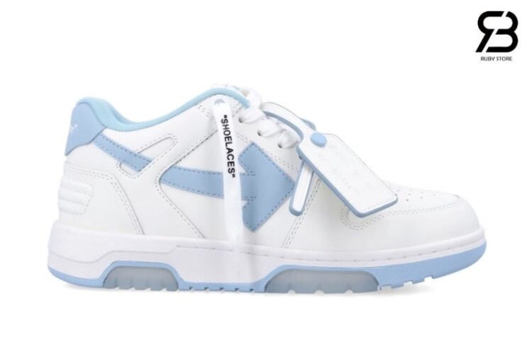 Giày Off-White Out Of Office White Light Blue Trắng Xanh