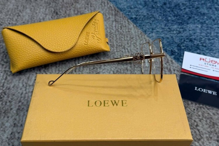 Mắt Kính Loewe Eyeglasses Refined Metal Gold Màu Vàng