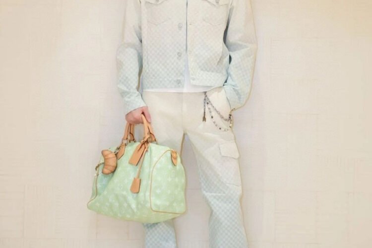 Quần Jean LV Gradient Damier Denim Cargo Pants Best Quality - Ảnh 2