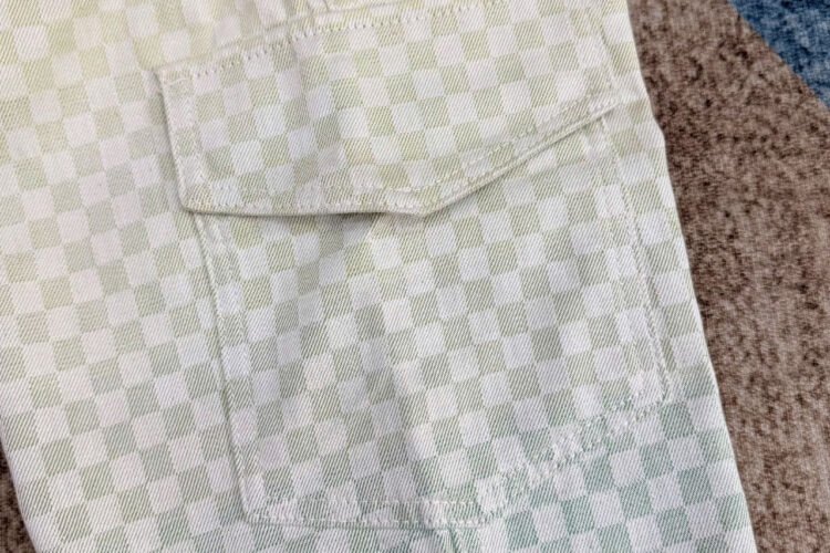 Quần Jean LV Gradient Damier Denim Cargo Pants
