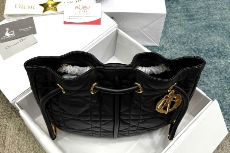 Túi Dior Nolita Medium Black Lambskin Màu Đen