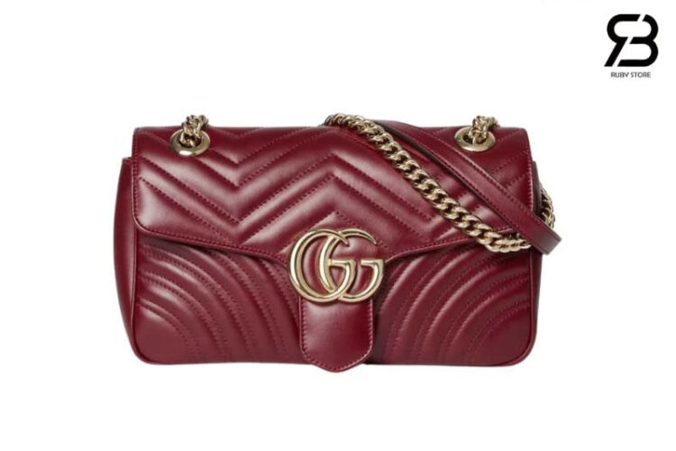 Túi Gucci Marmont Small Rosso Ancora Shoulder Bag Size 26 Red