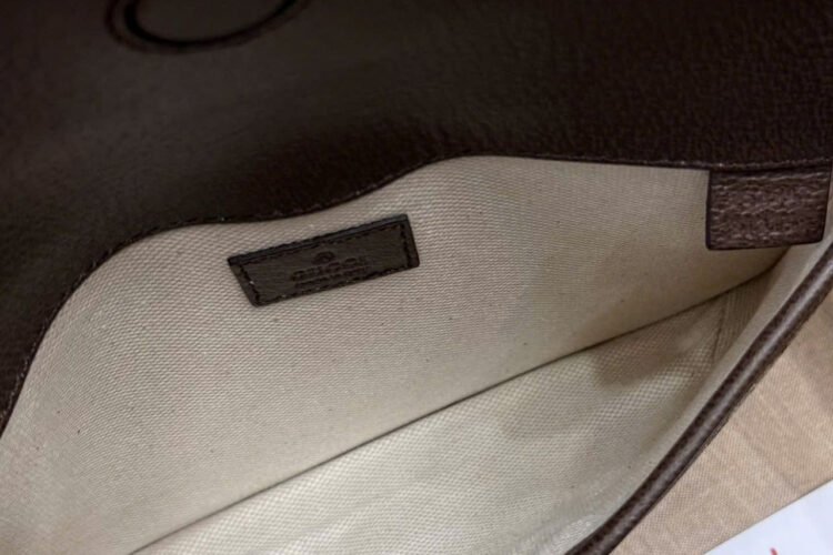 Túi Gucci Ophidia GG Small Belt Bag Beige Ebony Supreme Nâu Be