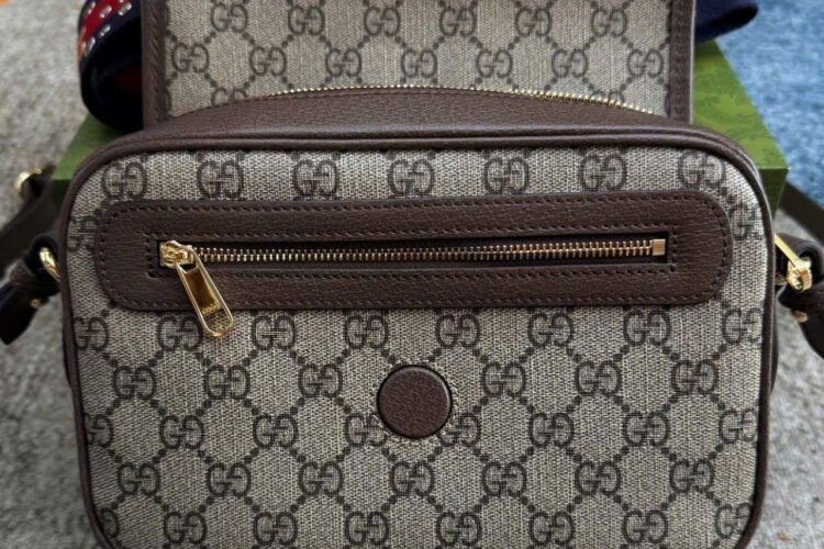 Túi Gucci Ophidia Small Shoulder Bag Beige Ebony GG Supreme